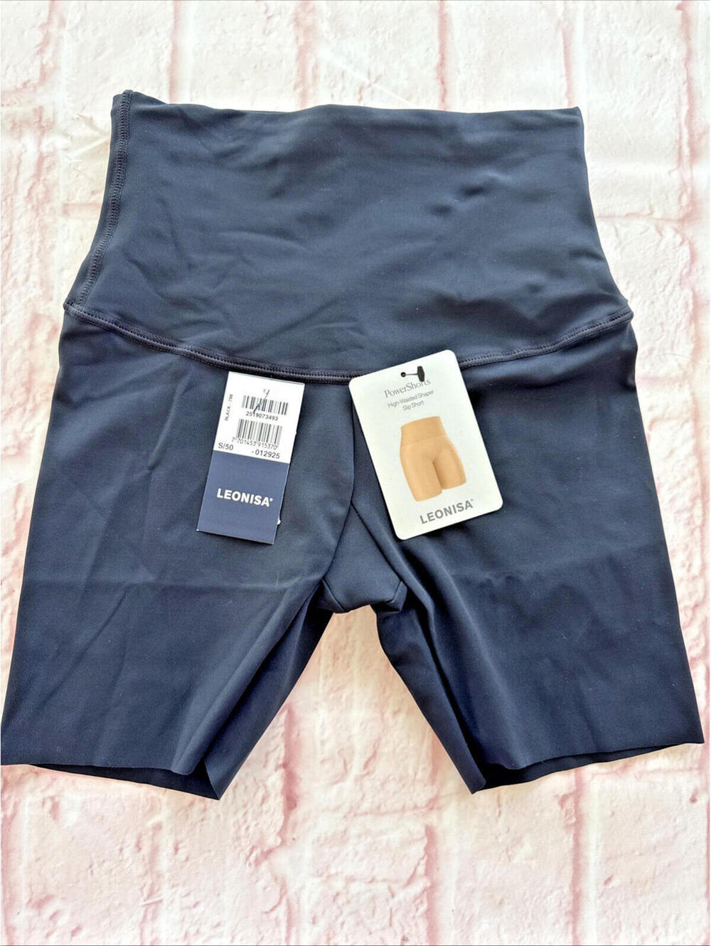 NWT Leonisa Shape Wear High Waisted Power Slip Short S Small Black